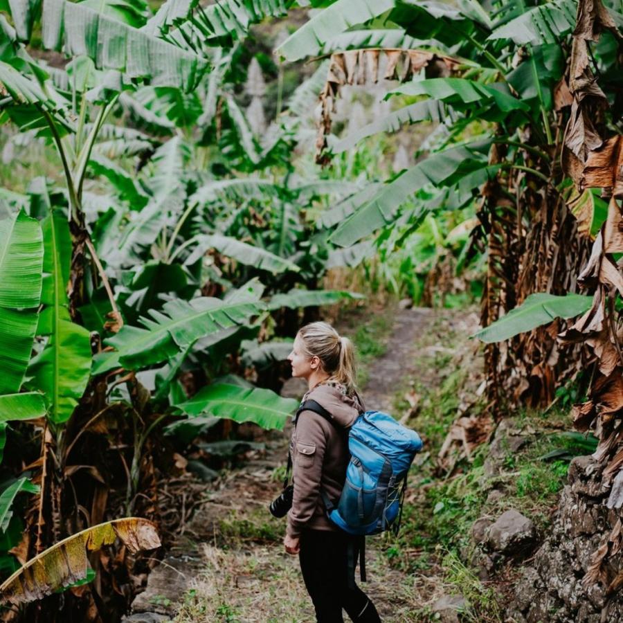 A woman sets off to volunteer with World Central Kitchen in the mountains of Puerto Rico. 