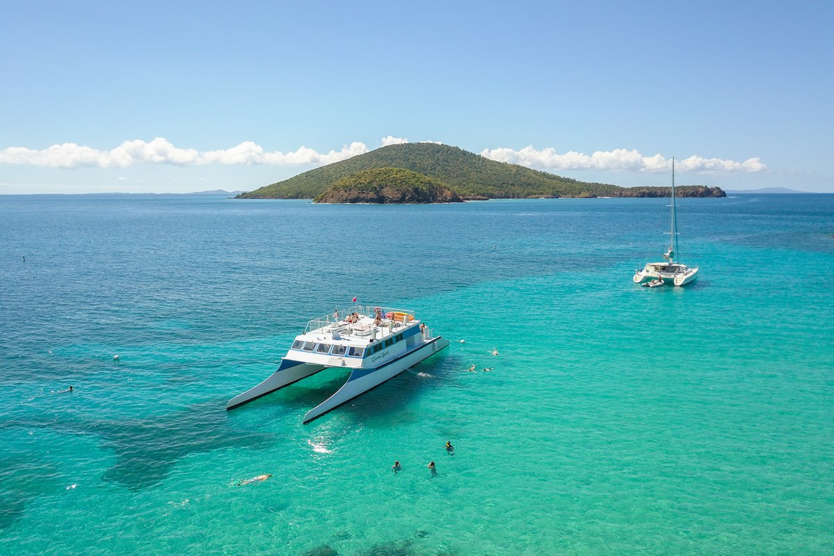 East Island Excursions boats near the island of Culebra.