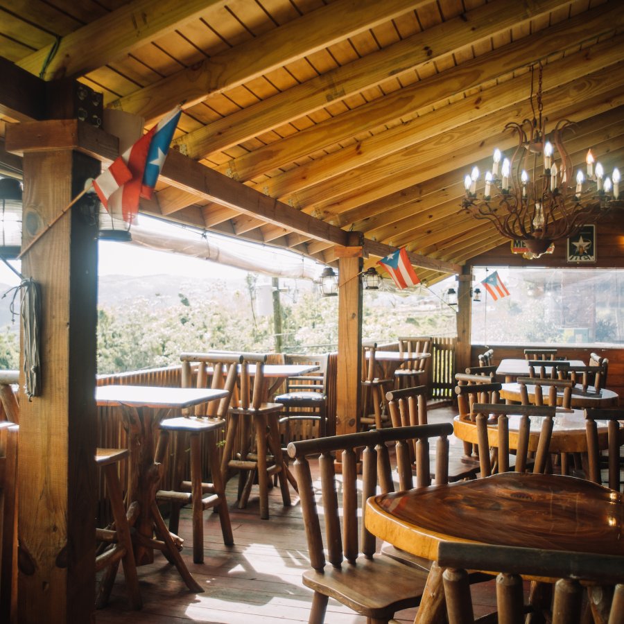 Vista del restaurante Roka Dura en Orocovis.
