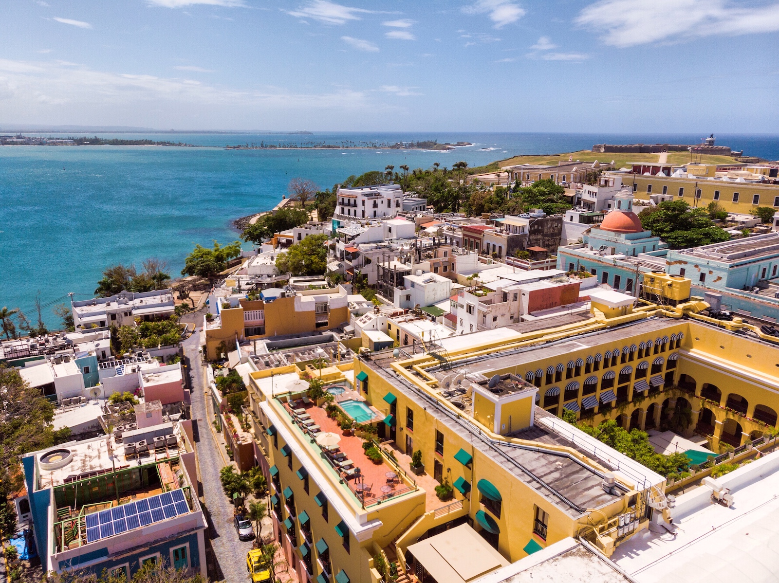Aerial view of Old San Juan