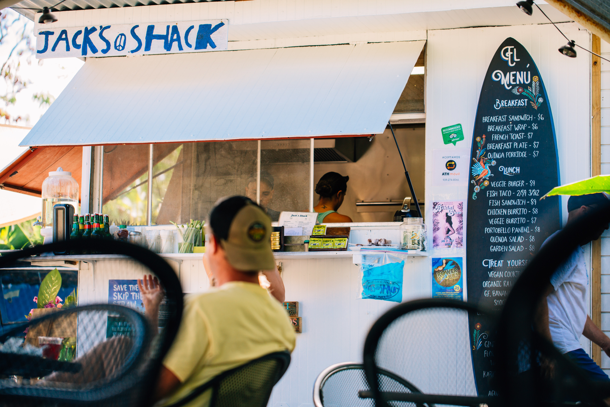 Fresh beachside eats at Jack's Shack in Rincón.