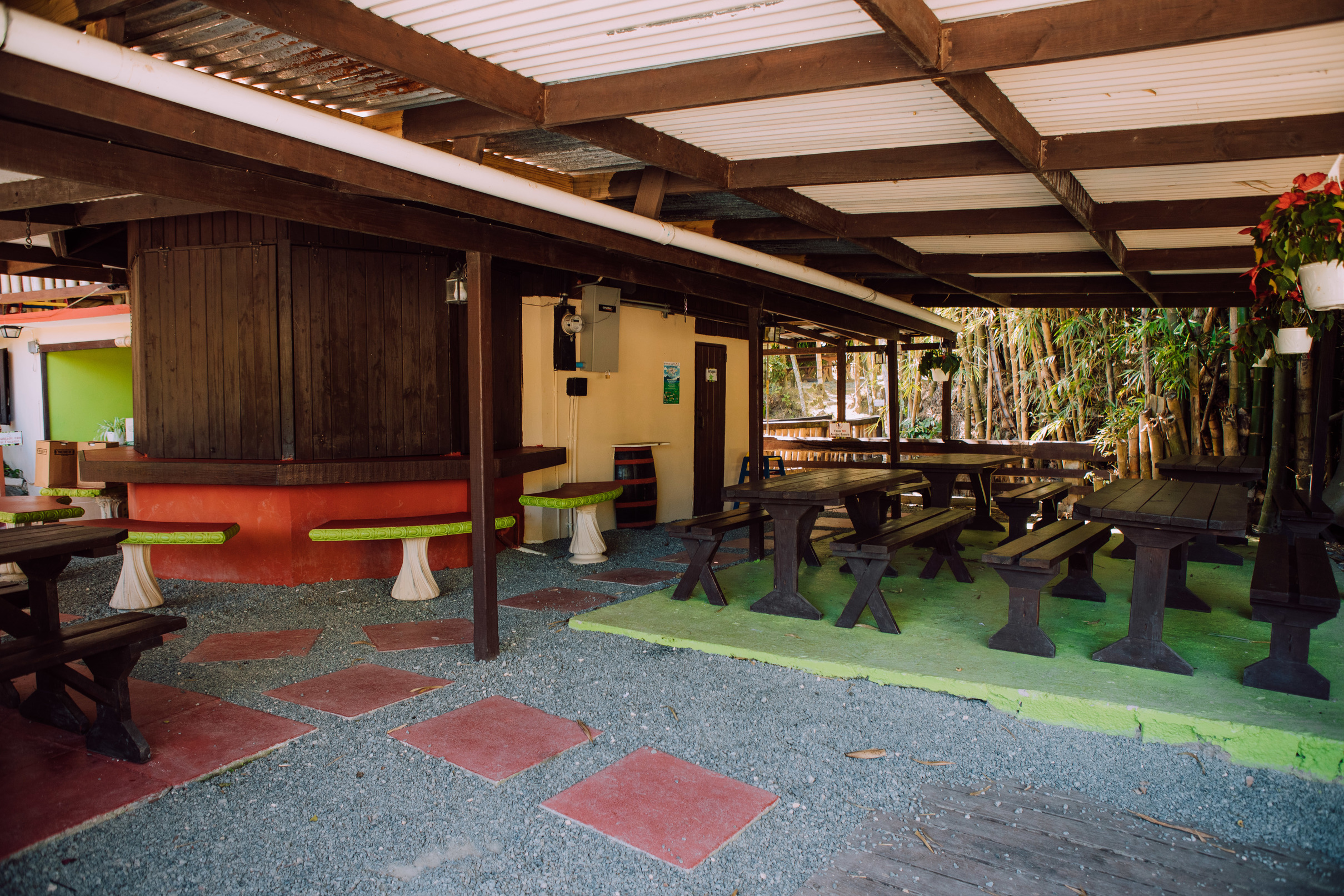 The interior of Las Tortugas in Utuado