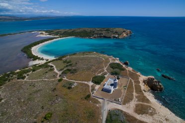 Aerial view of Los Morrillos Lighthouse, a top thing to do in Cabo Rojo