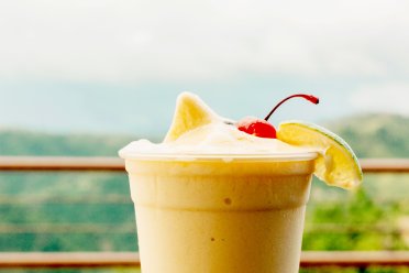 Tropical Mango Colada served in Orocovis, Puerto Rico—local twist on a classic island drink