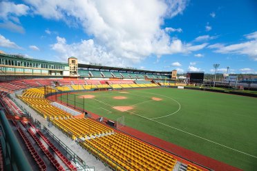 Una vista del Estadio Hiram Bithorn en San Juan.