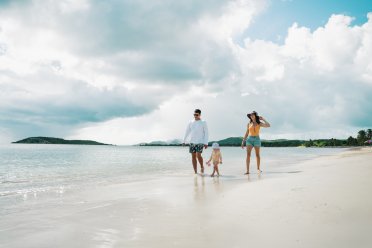 Family beach day 