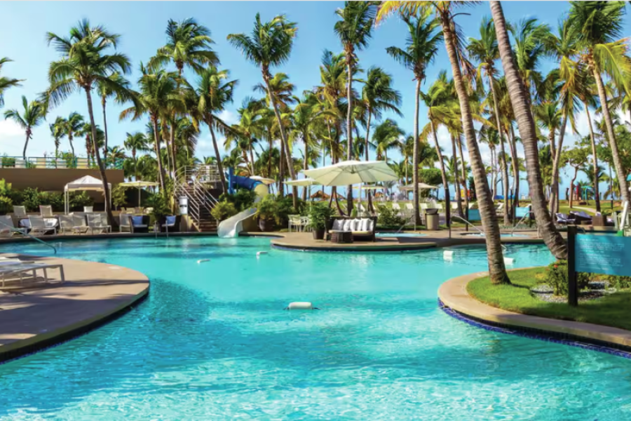 More than golf, Hilton Ponce is all about relaxing by the pool or under the palms by the beach.