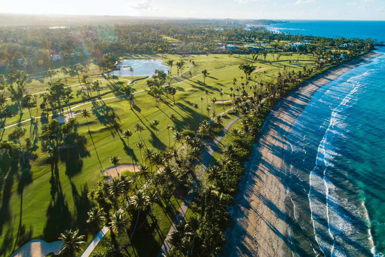Gorgeous aerial view of the Dorado Beach Resort & Club. 