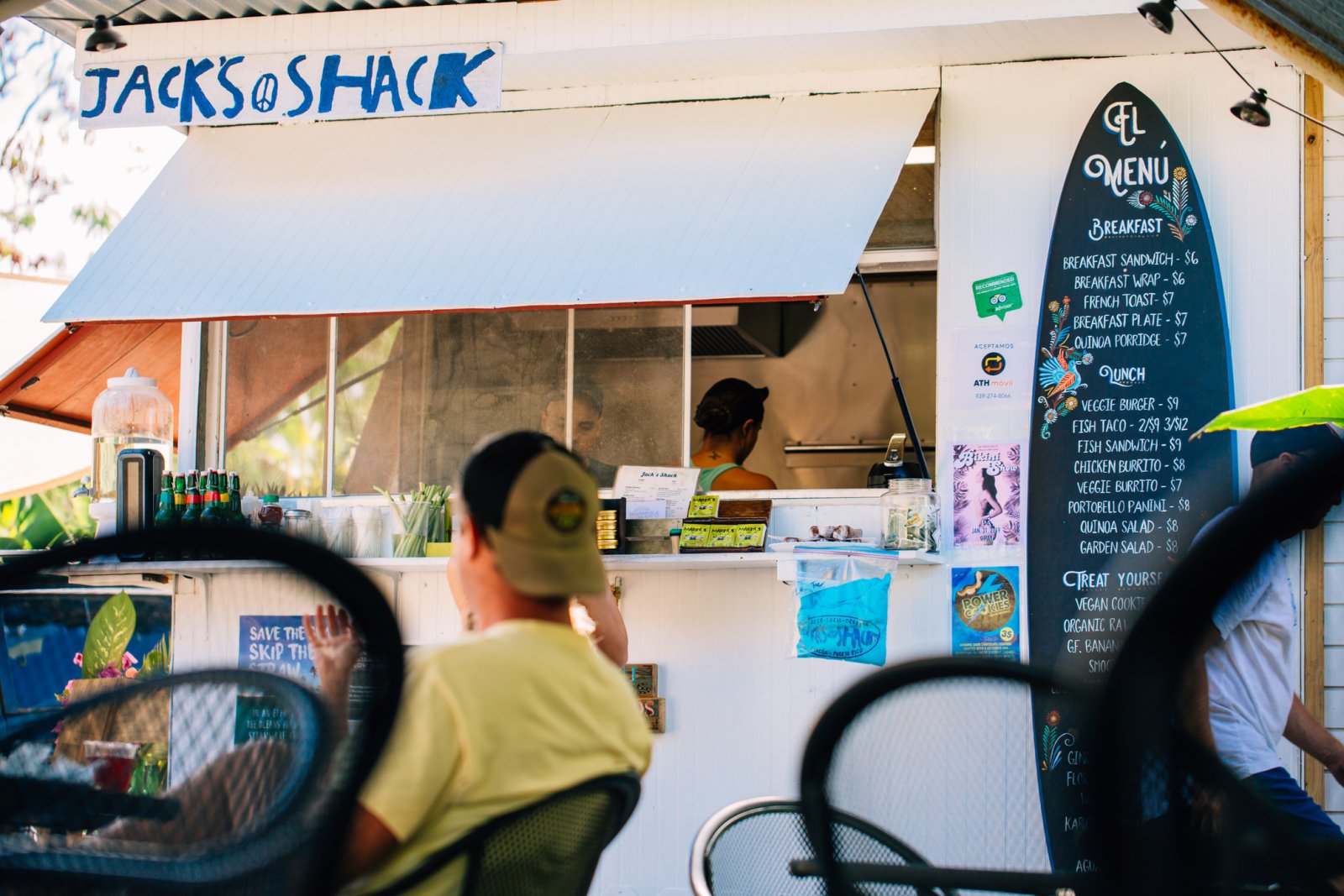 Fresh beachside eats at Jack's Shack in Rincón.