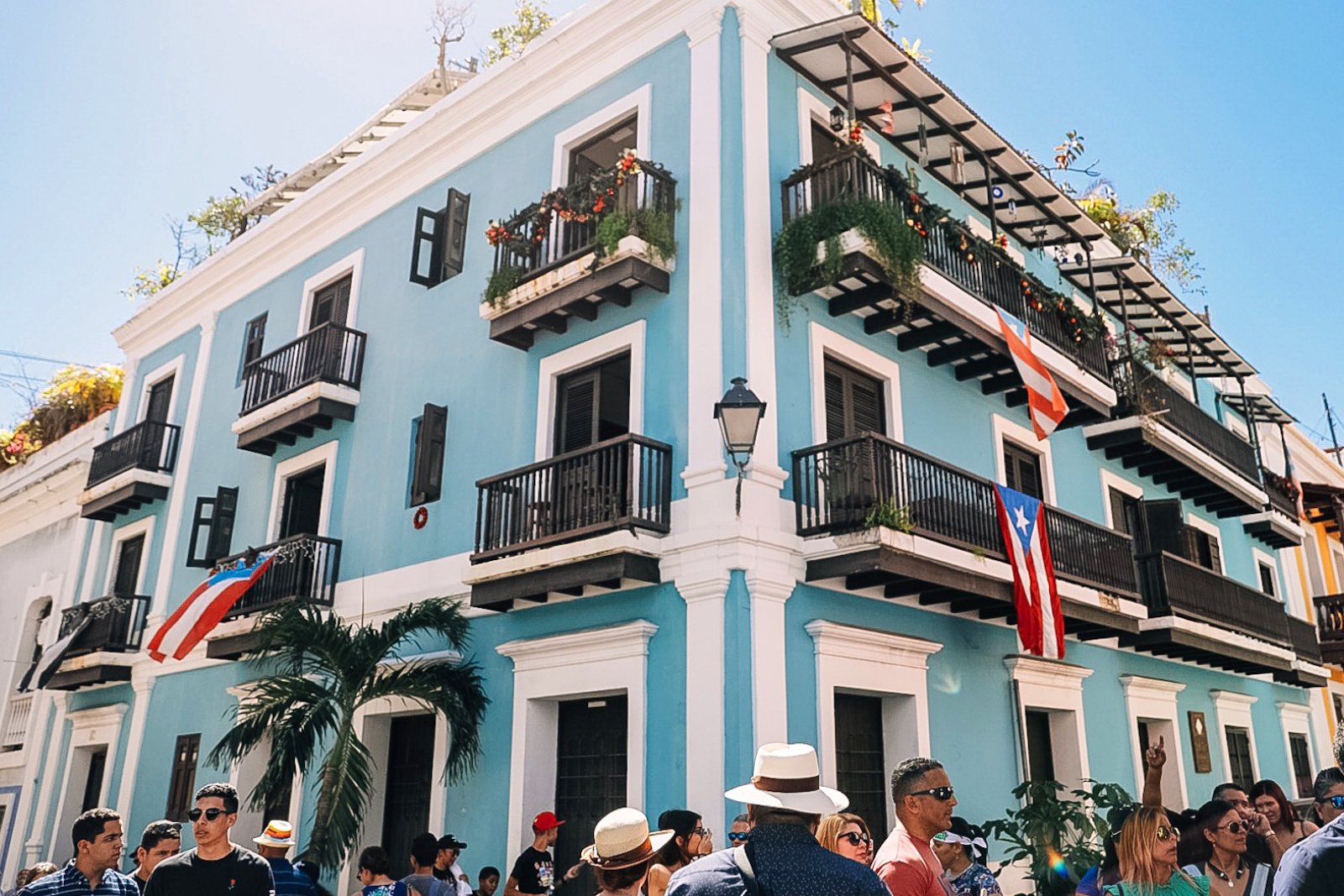Holiday season in Old San Juan.
