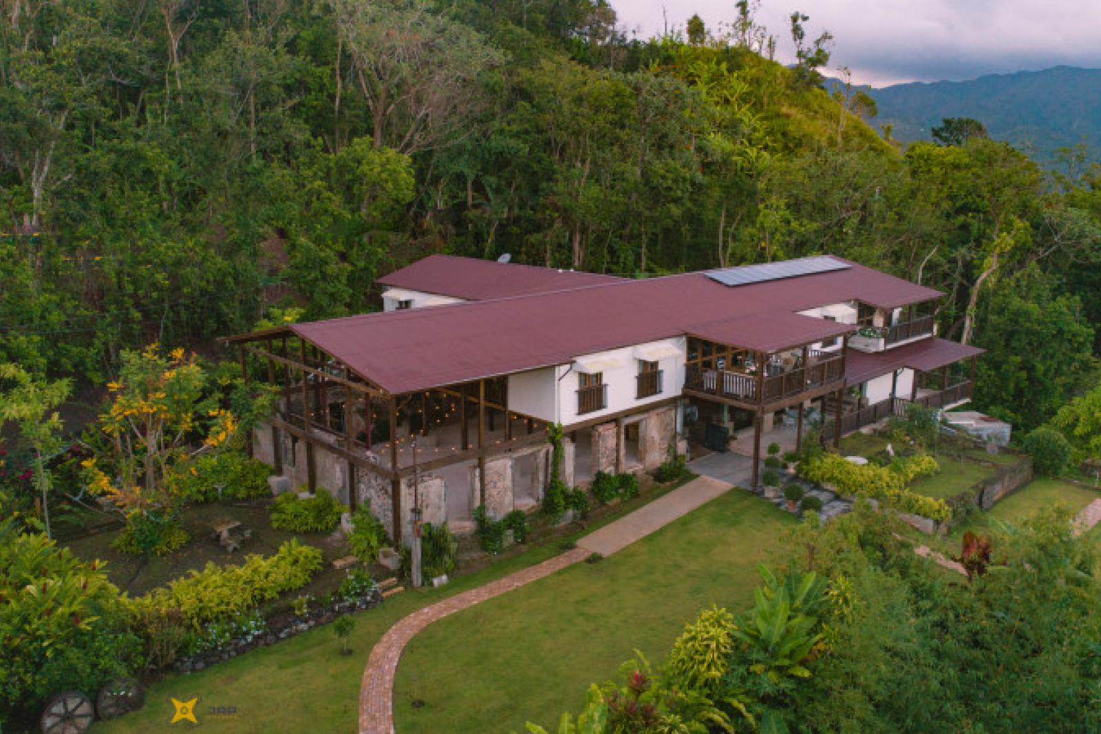 An aerial view of Hacienda la Mocha estate