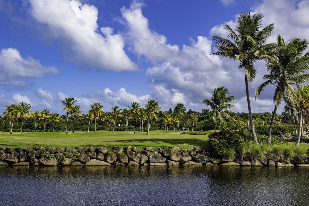 A view from the water of Coco Beach Golf Resort.