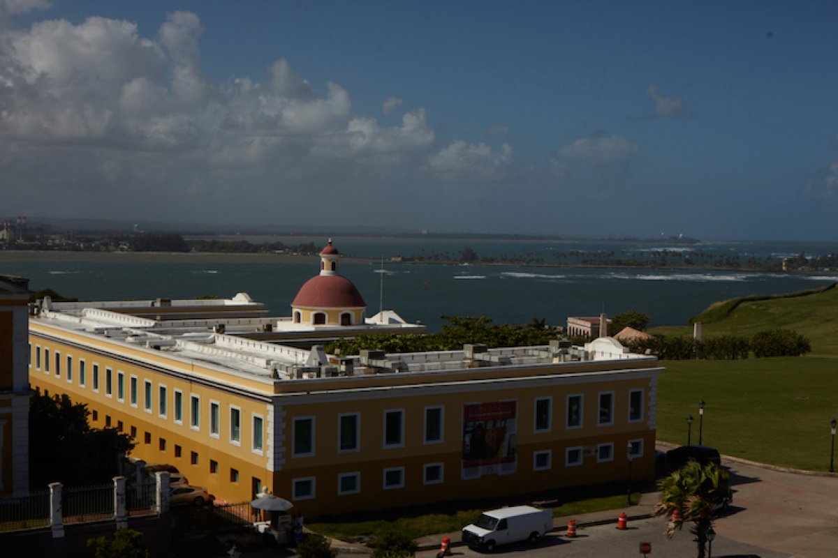 Aerial view of the Cuartel Ballajá.