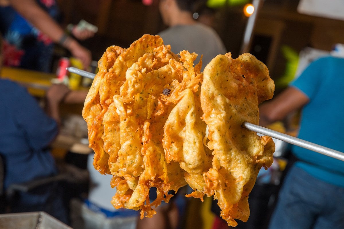 Deliciosa comida callejera en Ponce.