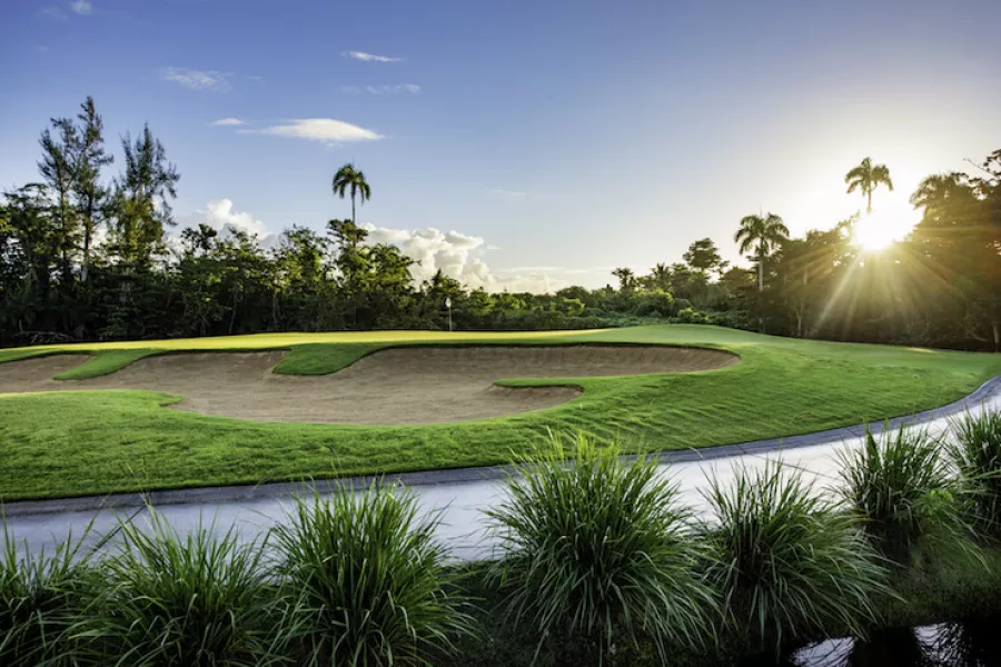 Fairway at Dorado Beach golf course near San Juan