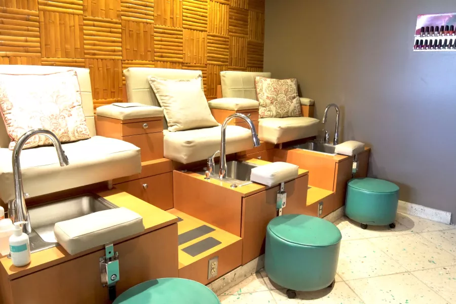 Pedicure session at Mandara Spa, Wyndham Rio Mar — one of the best spas in Puerto Rico.