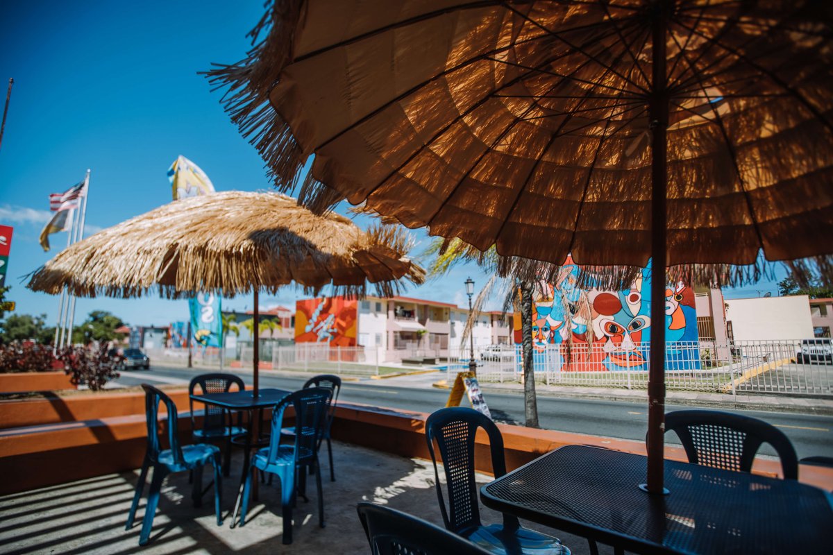 View of the outdoor dining at El Carreton de Lola