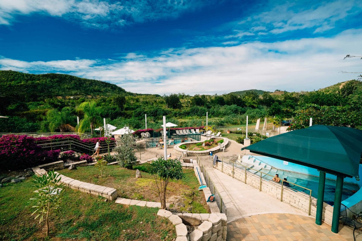 Coamo's beautiful and popular hot springs.