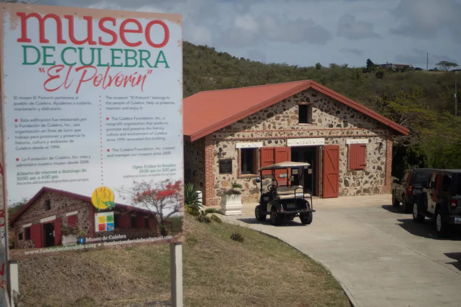 Historic exterior of the Museo Histórico de Culebra, offering insight into the island’s rich past and culture.