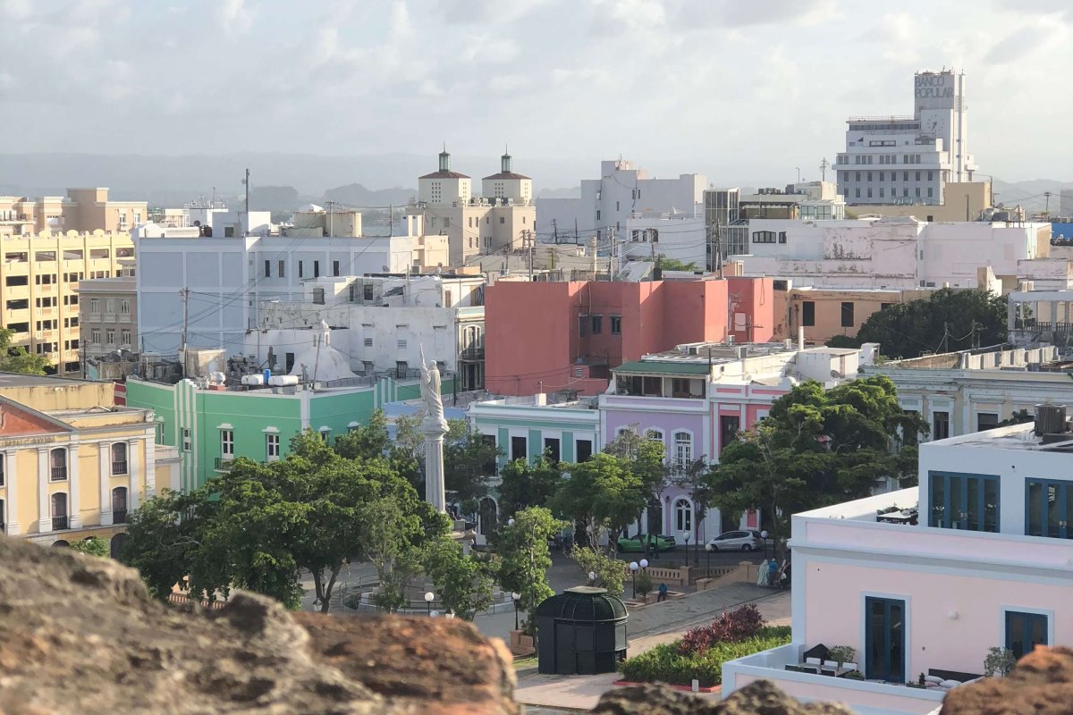 View of Old San Juan from El Morro.