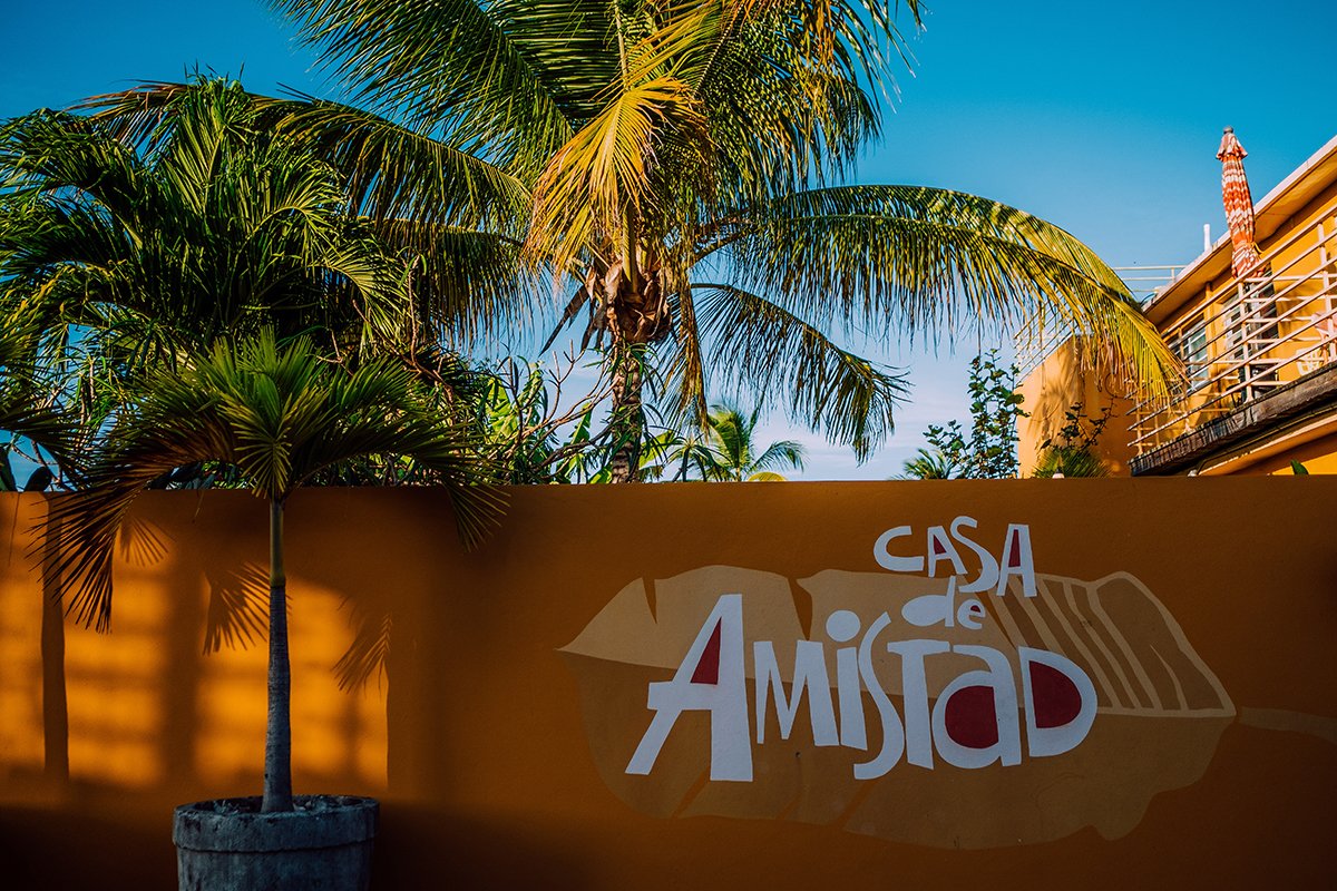 Outside view of Casa de Amistad in Vieques