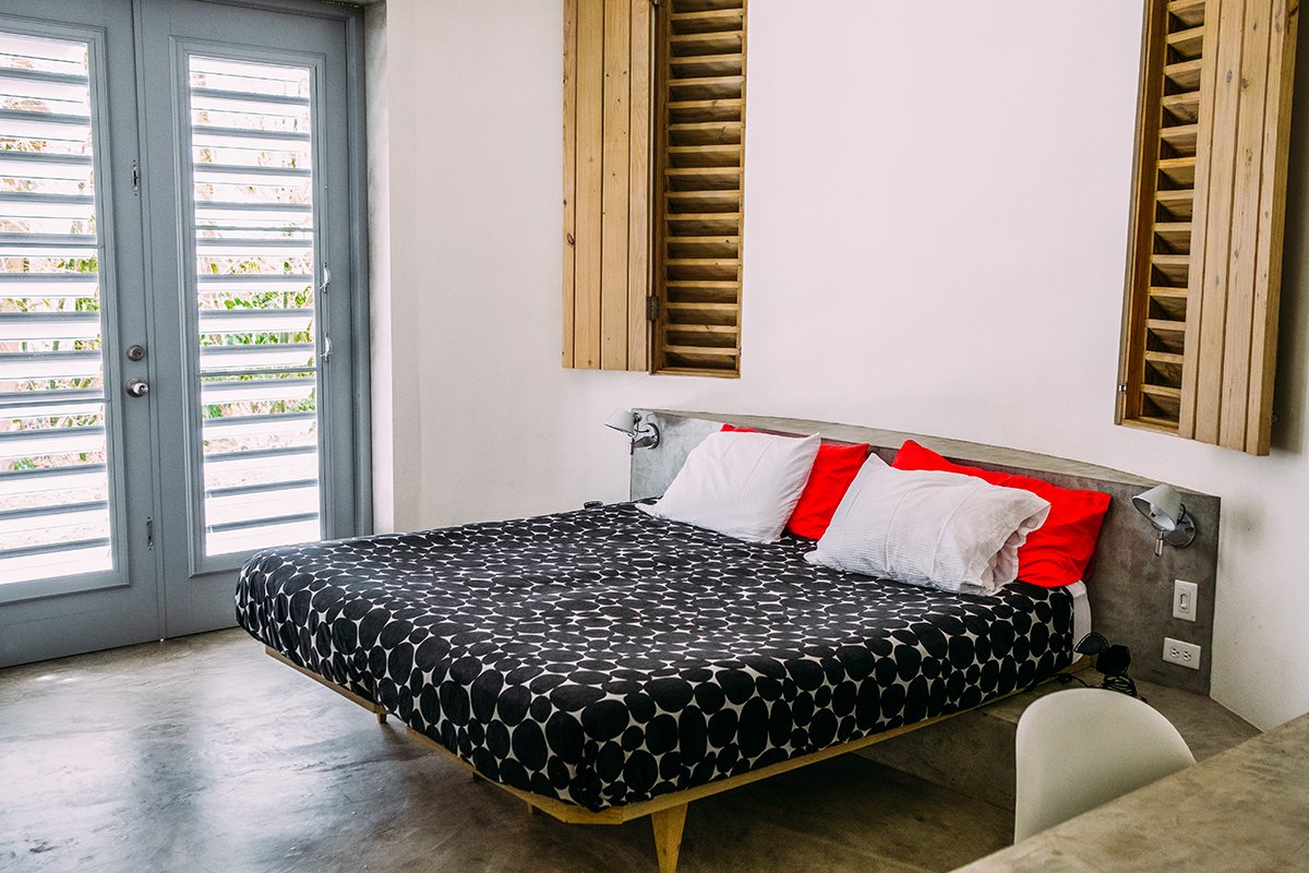 vista de la habitación de un apartamento en Hix Island House