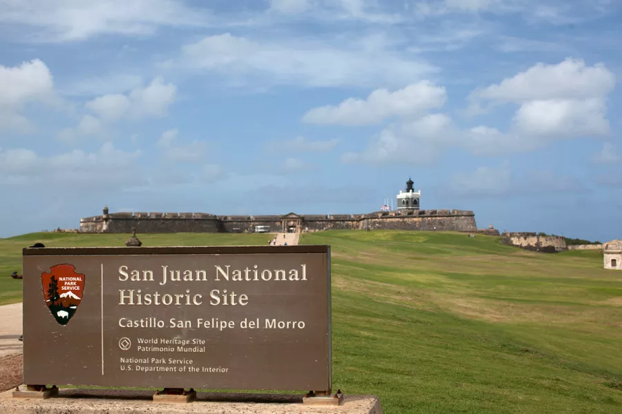 Entrance to San Juan National Historic Site near the Old San Juan port.