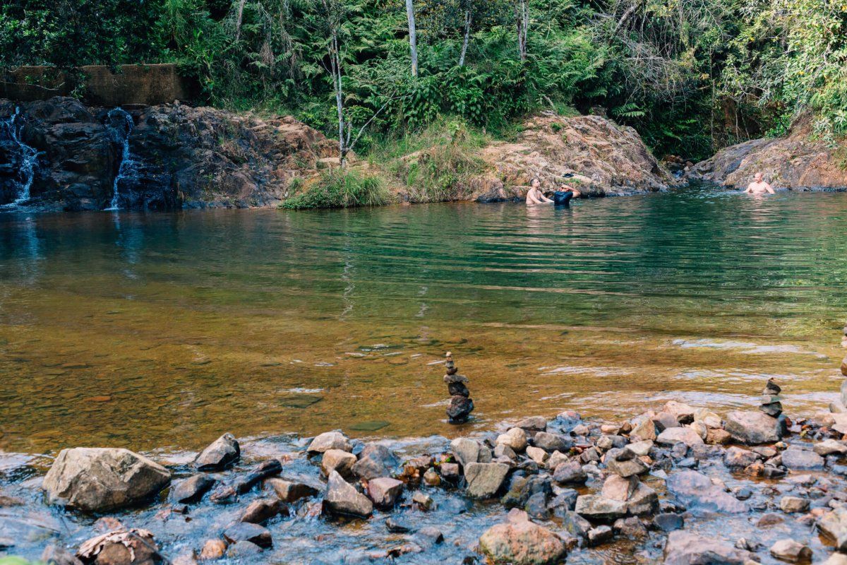 The famous Charco Azul ("Blue Pool") of Patillas