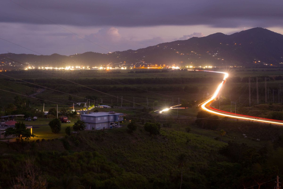 Nighttime view of Yabucoa