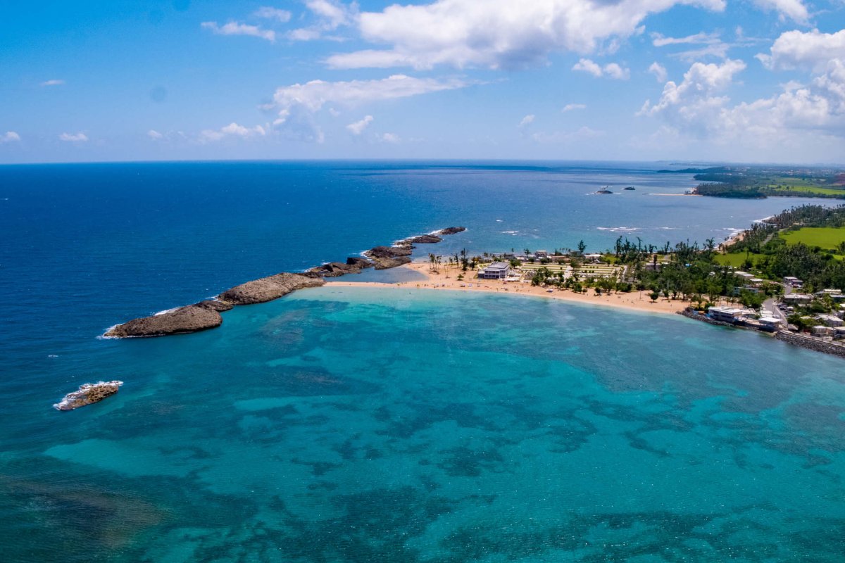 Aerial view of Vega Baja beaches