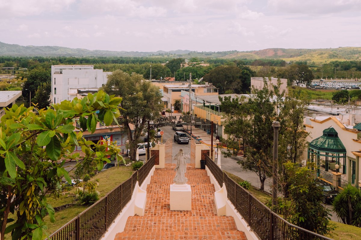 Overlooking the town of Hormigueros
