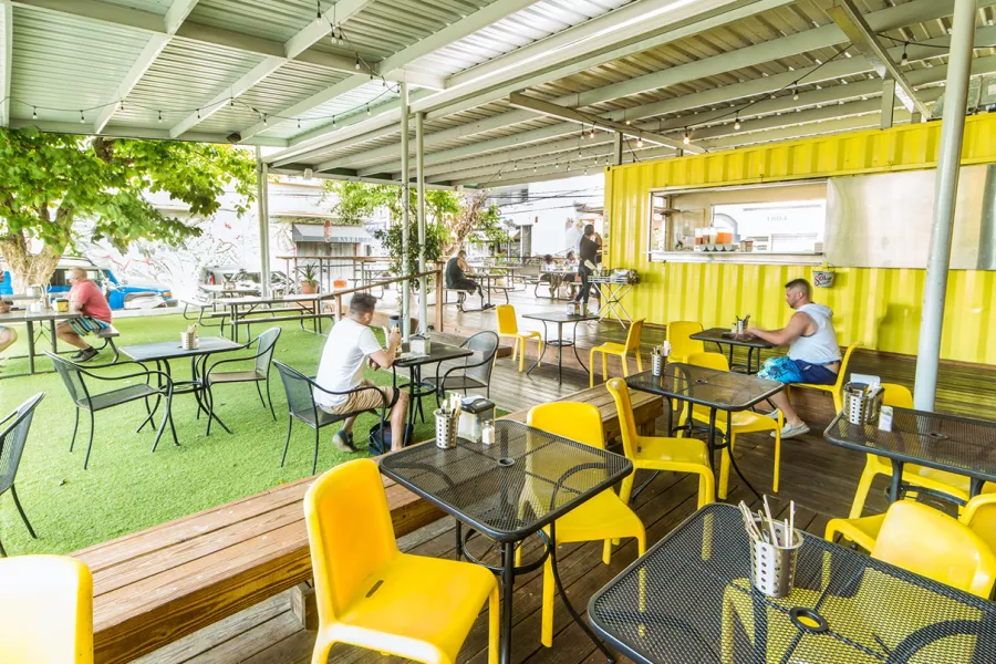 Local restaurant Café Tres B in Calle Loíza.