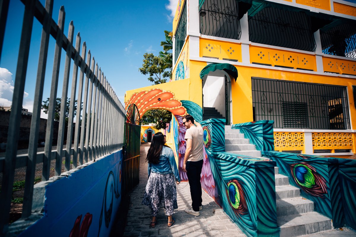 Colorful murals at Santurce es Ley.