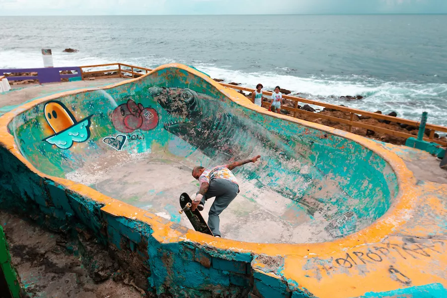 The Bowl at La Perla, a local gathering spot in the heart of this Old San Juan community.