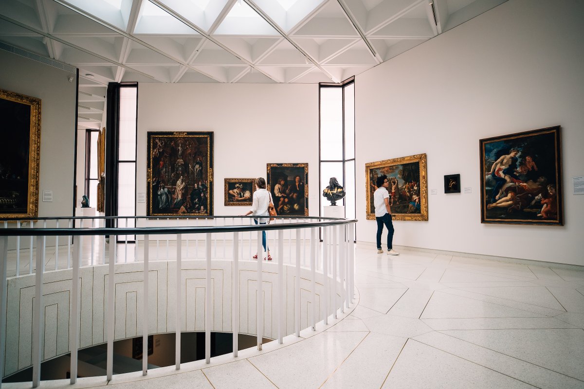 Inside view of the Ponce Museum of Art.