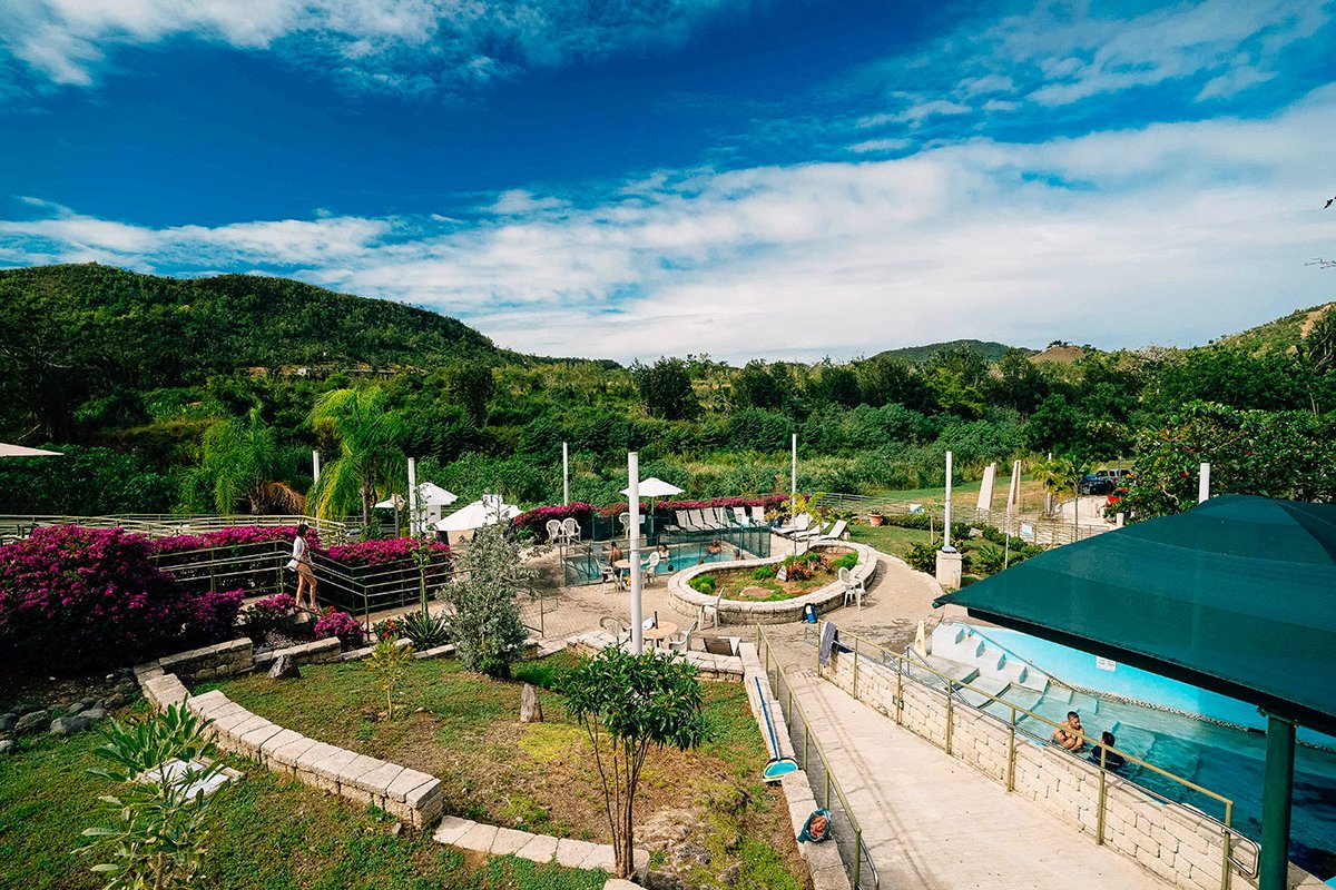 A panoramic view of the Coamo Hot Springs.
