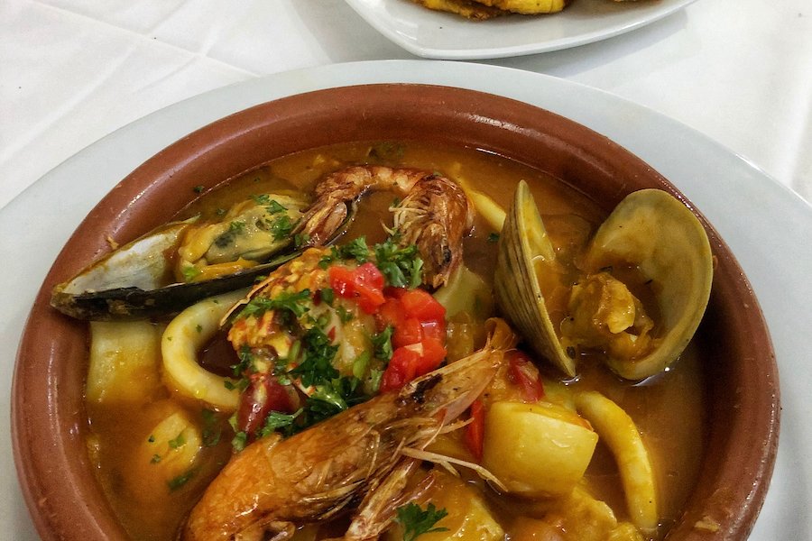 Asopao with tostones