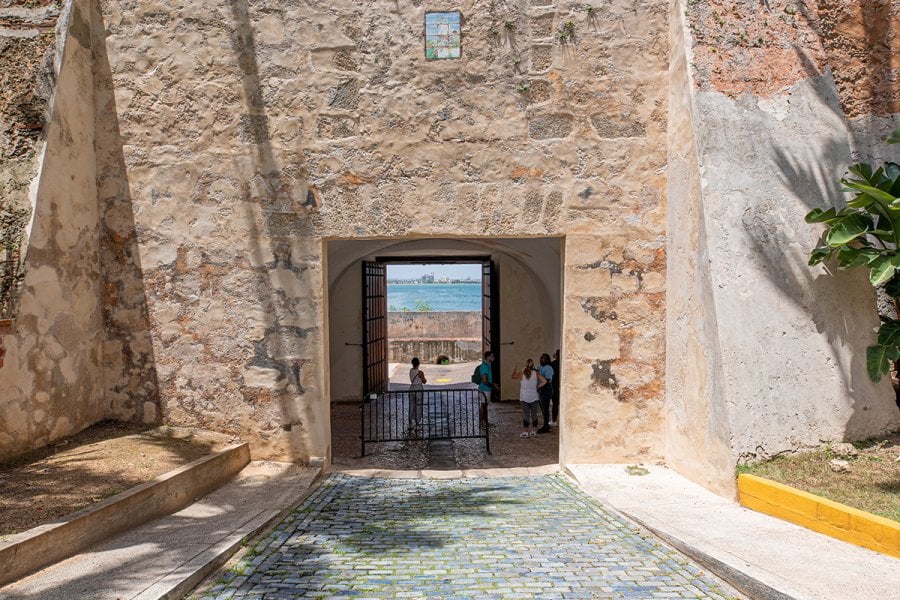 View of the Puerta de San Juan, which was the original entrance to the walled city when it was built in 1517.