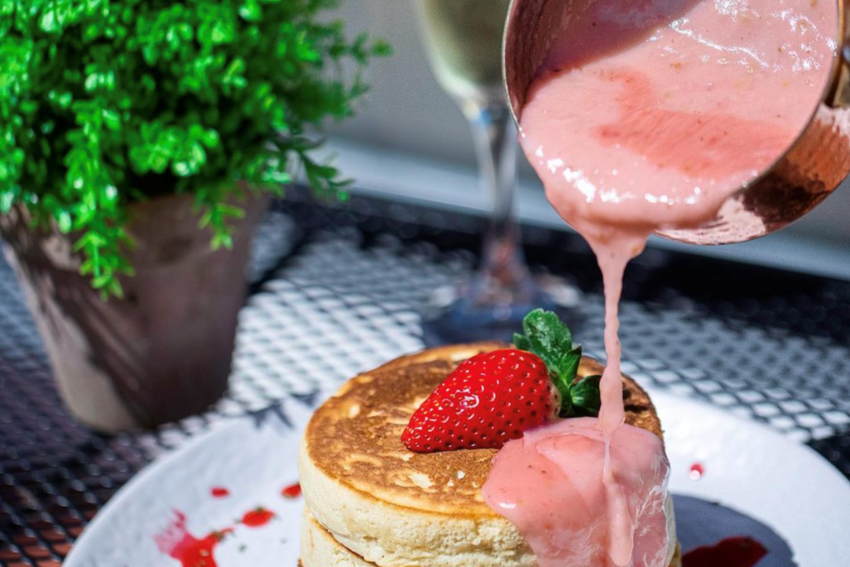 Pancakes and sorbet at the Aguadilla Rooftop Experience