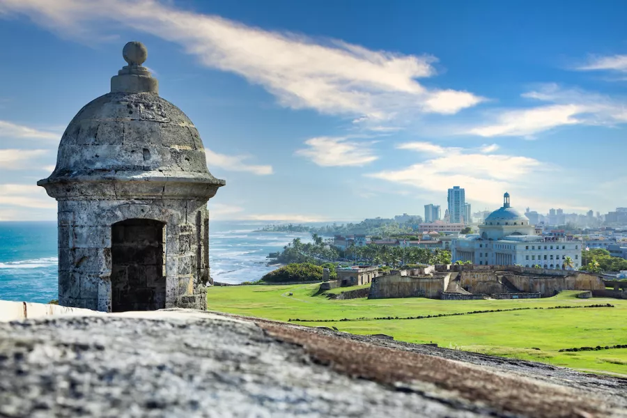 El Morro Fortress in Old San Juan, a must-see historic site overlooking the Atlantic Ocean.