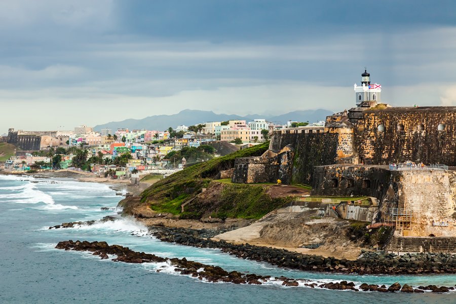 View of Castillo San Felipe del Morro, one of the best things to do in Old San Juan, Puerto Rico.