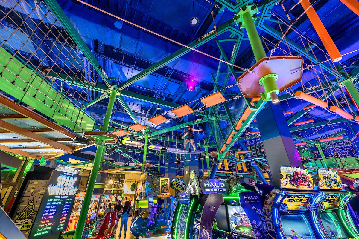 An indoor fun park at Distrito T-Mobile in San Juan, Puerto Rico