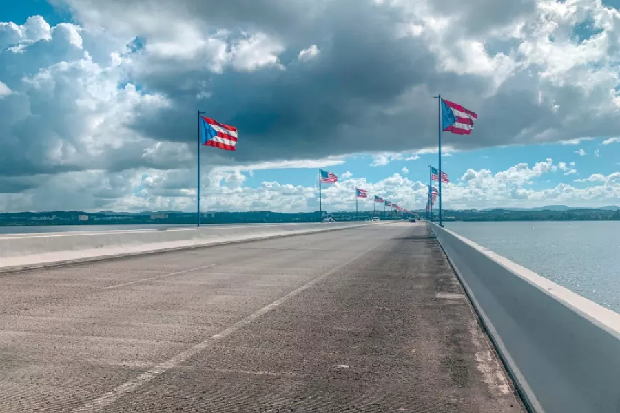 Teodoro Moscoso Bridge in San Juan, shown in Fast Five