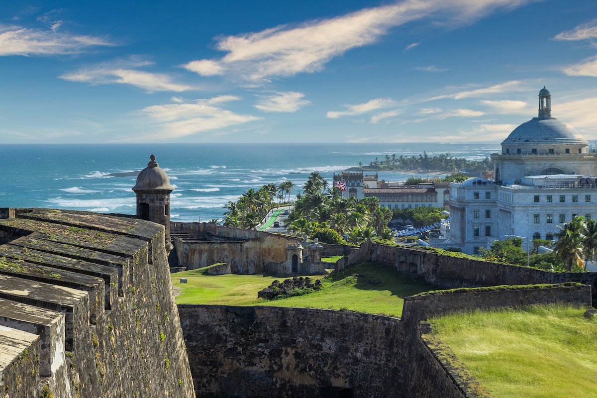 A view of Old San Juan from Castillo San Cristobal Fort