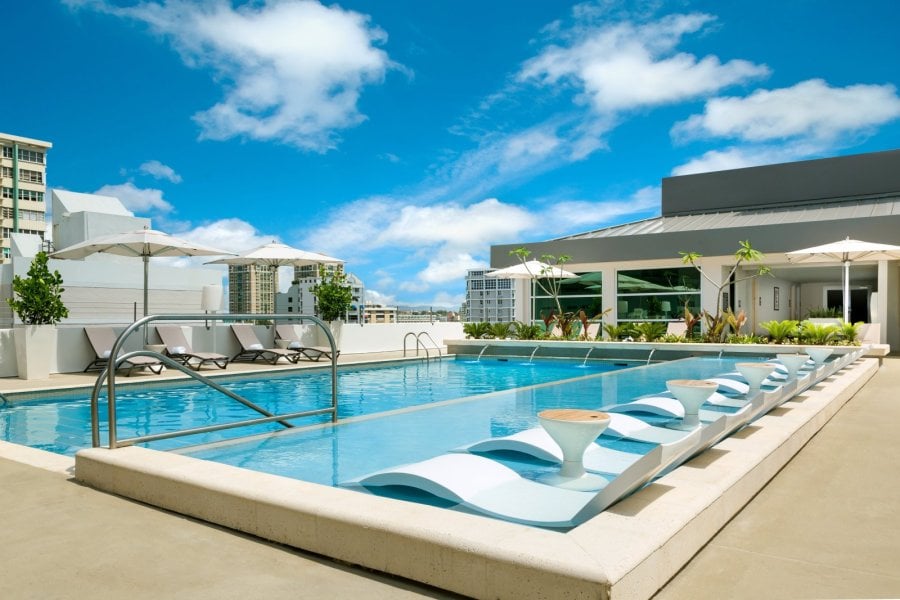 Rooftop pool at AC San Juan Hotel