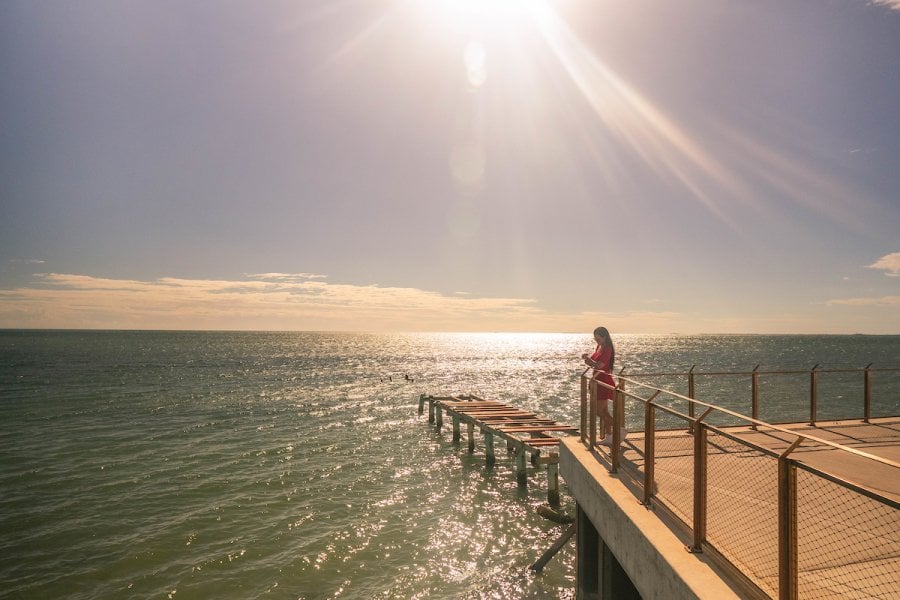 Sun shines over the bay in Salinas