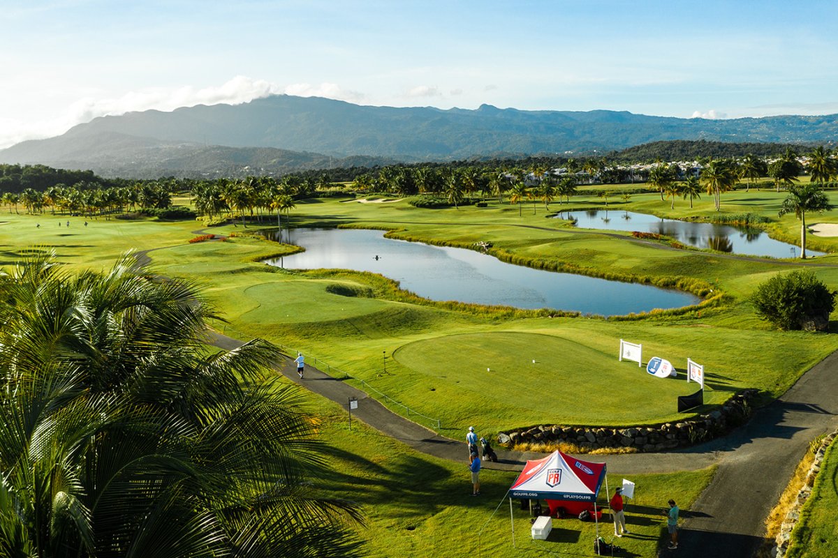 Set-up for the Puerto Rico Open at the Grand Reserve Golf Club in Río Grande, Puerto Rico.