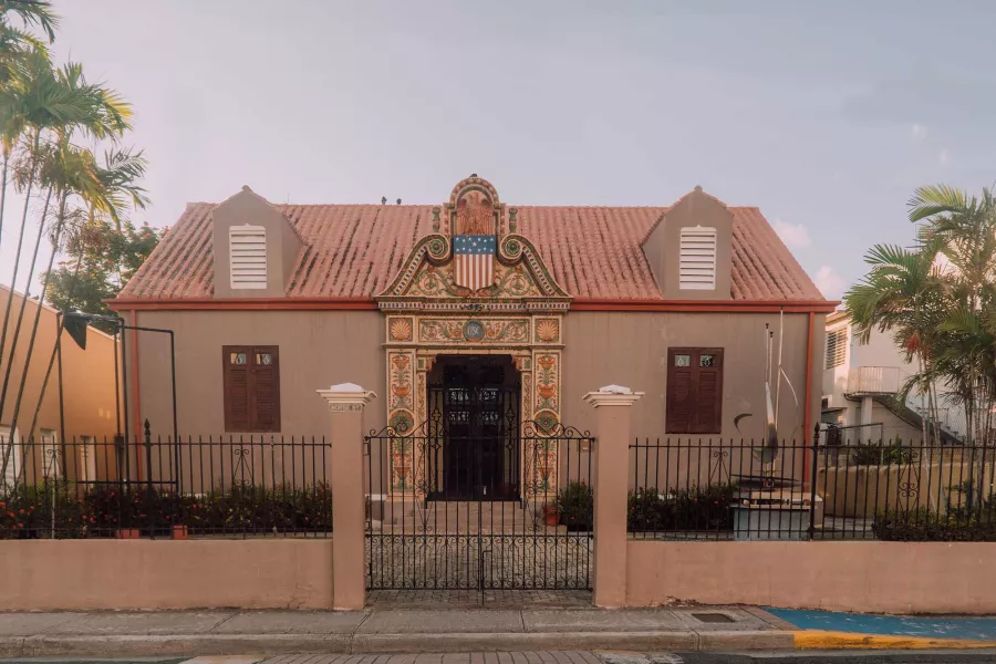 Exterior of Museo Antigua Aduana, a history museum in Arroyo, Puerto Rico.