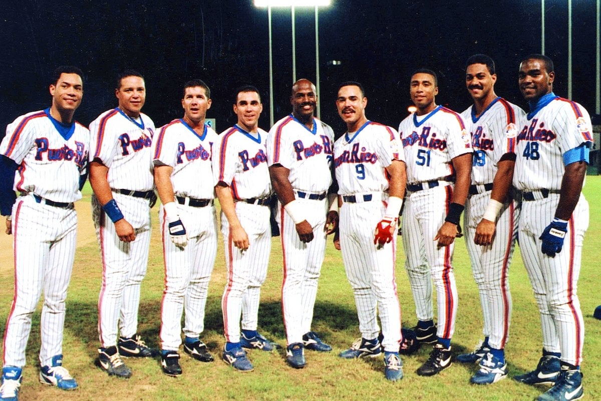 El equipo de béisbol puertorriqueño, el Dream Team.