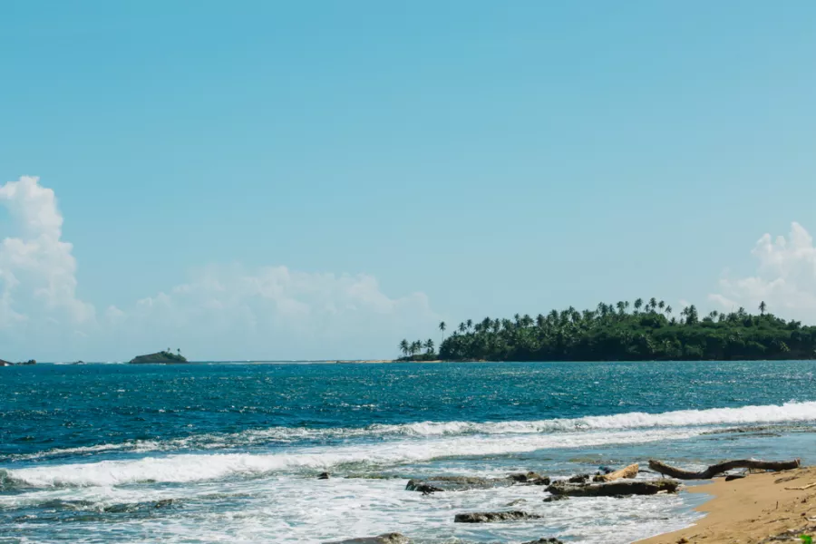 View of a beach in Vega Baja.